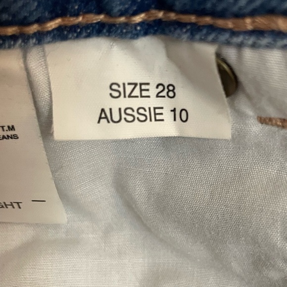 ROLLA'S Heidi High Rise Loose Straight Wide Leg Worn Wash Distressed Knee Sz 28 - Picture 11 of 13